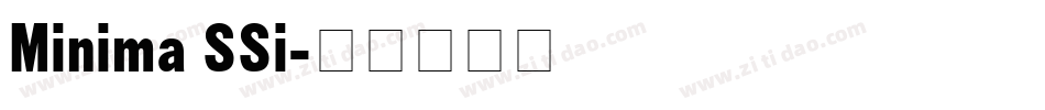 Minima SSi字体转换